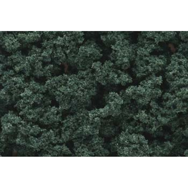 WOODLAND SCENICS FC147 Bushes Bag, Dark Green/18 cu. in.