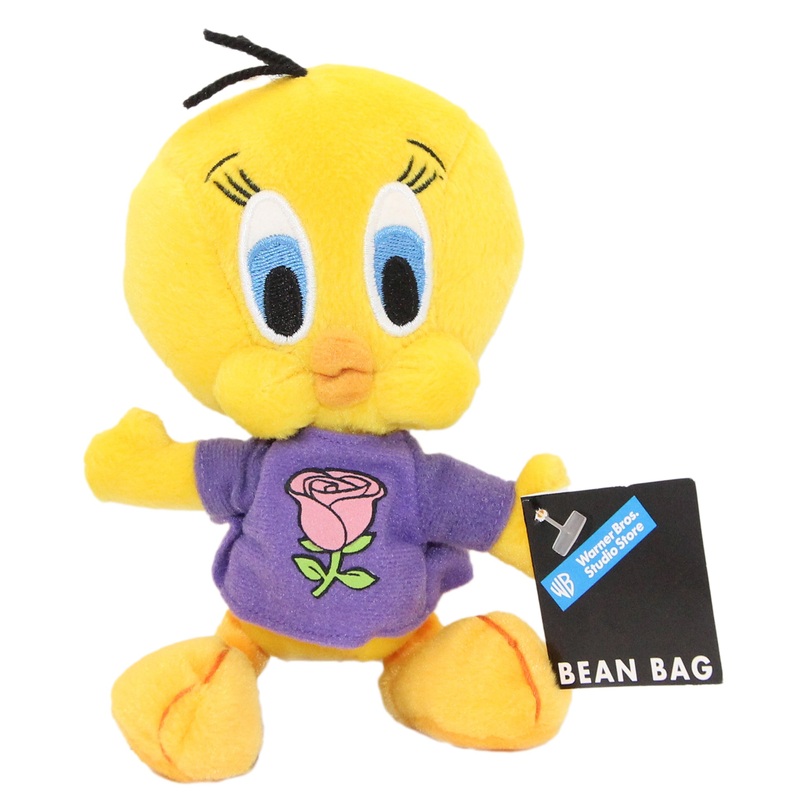 Warner Bros. Plush: Tweety Bird in a Pink Rose Shirt