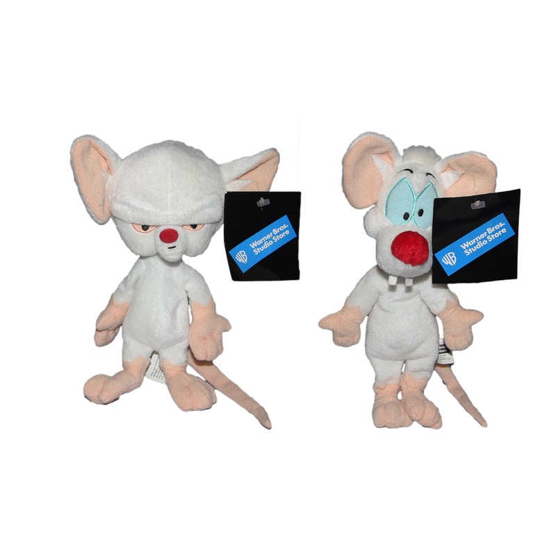 Warner Bros. Plush: Animaniacs' Brain and Pinky - Set of Two