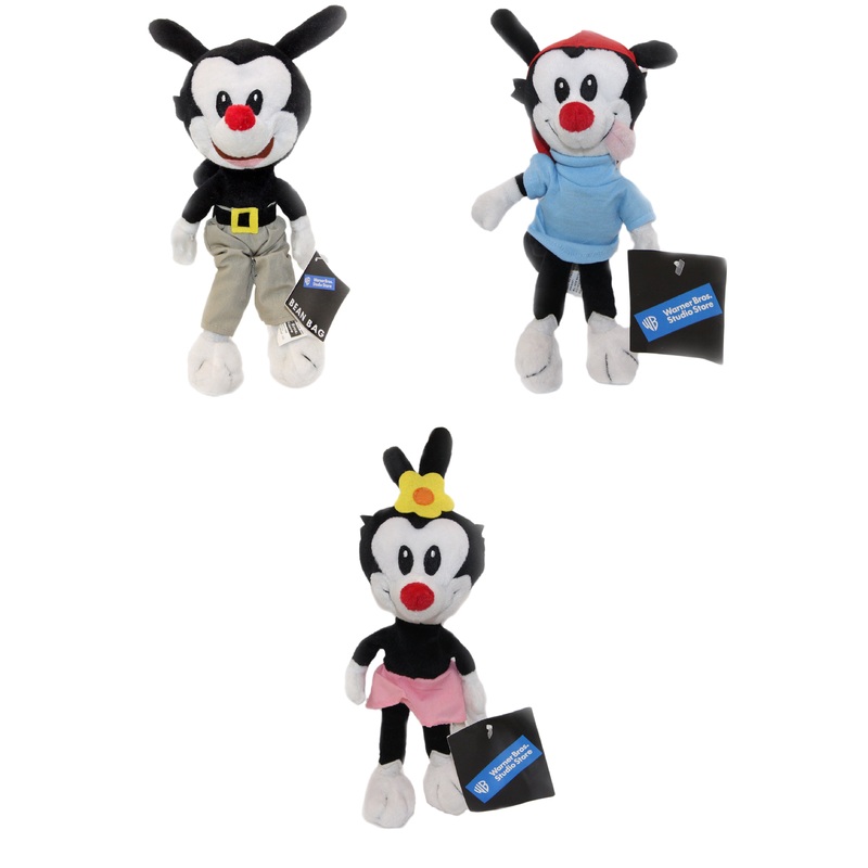 Warner Bros. Plush: Animaniacs' Dot, Yakko and Wakko - Set of Three