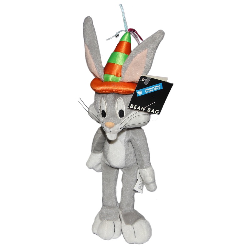 Warner Bros. Plush: Bugs Bunny in a Birthday Hat