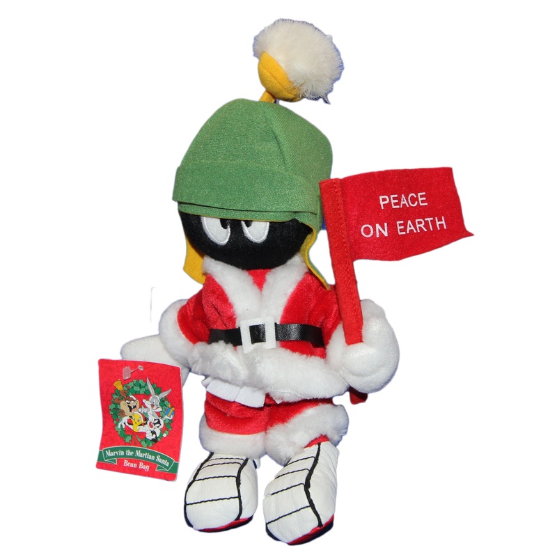 Warner Bros. Plush: Looney Tunes' Marvin the Martian as Santa - Peace on Earth