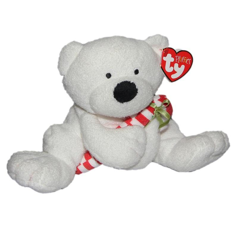 Ty Pluffie: Candy Cane the Bear