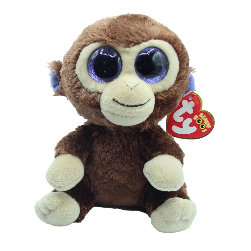 Ty Beanie Boo: Coconut the Monkey - Glitter Eyes, Regular Size