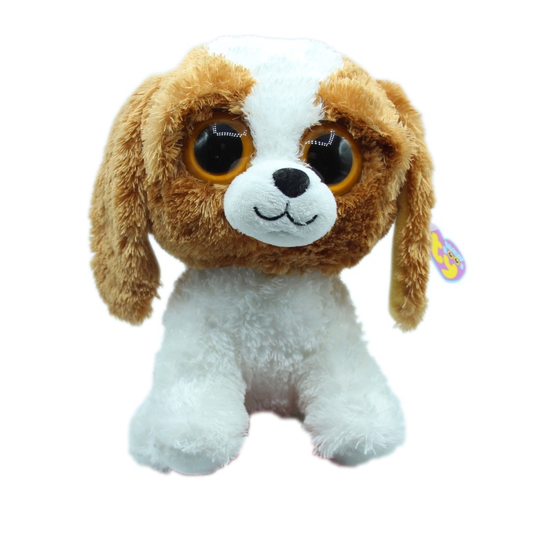 Ty Beanie Boo: Cookie the Dog - Solid Eyes, Medium Size