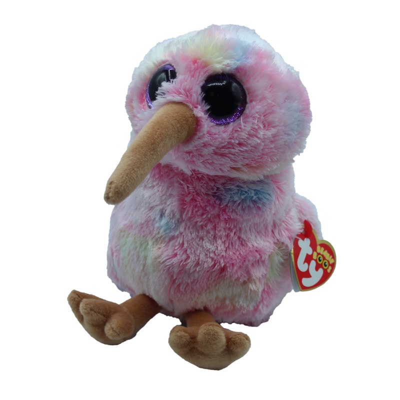 Ty Beanie Boo: Kiwi the Bird - Glitter Eyes, Regular Size