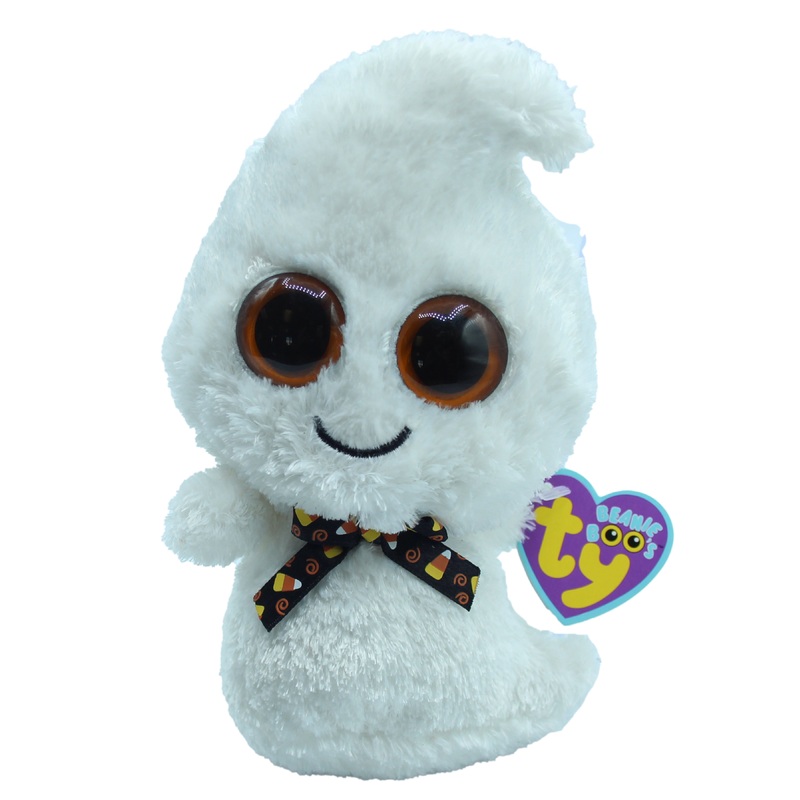 Ty Beanie Boo: Phantom the Ghost - Solid Eyes, Regular Size