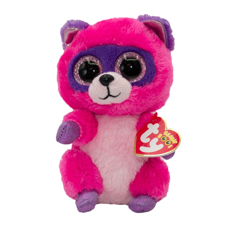 Ty Beanie Boo: Roxie the Raccoon - Glitter Eyes, Regular Size