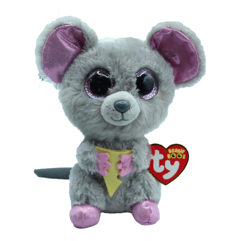 Ty Beanie Boo: Squeaker the Mouse - Glitter Eyes, Regular Size