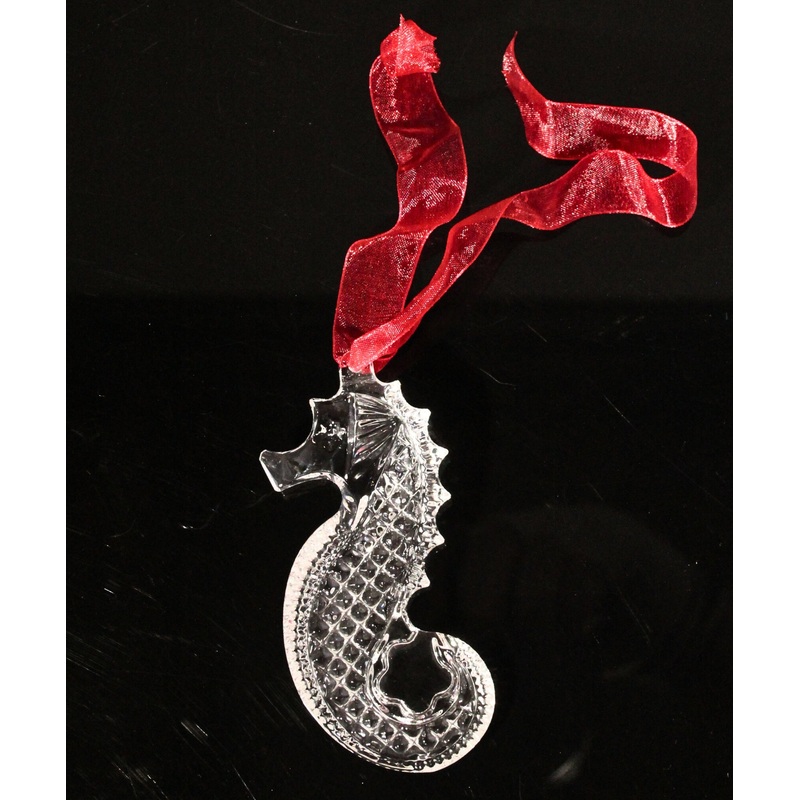 Waterford Crystal: Seahorse Seahorse Ornament, 3.5"