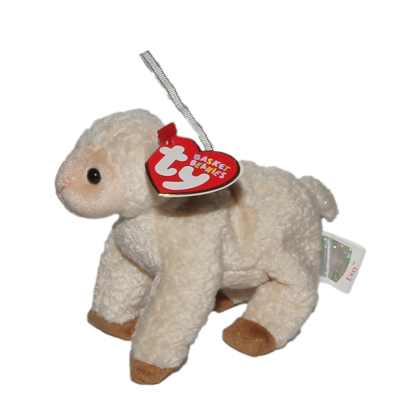 Ty Basket Beanie: Ewey the Lamb