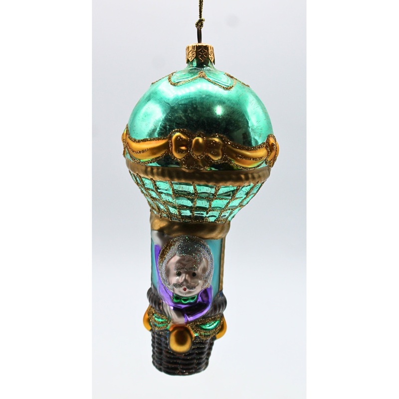 Polonaise Collection - Wizard of Oz In A Balloon Glass Ornament | Please Read