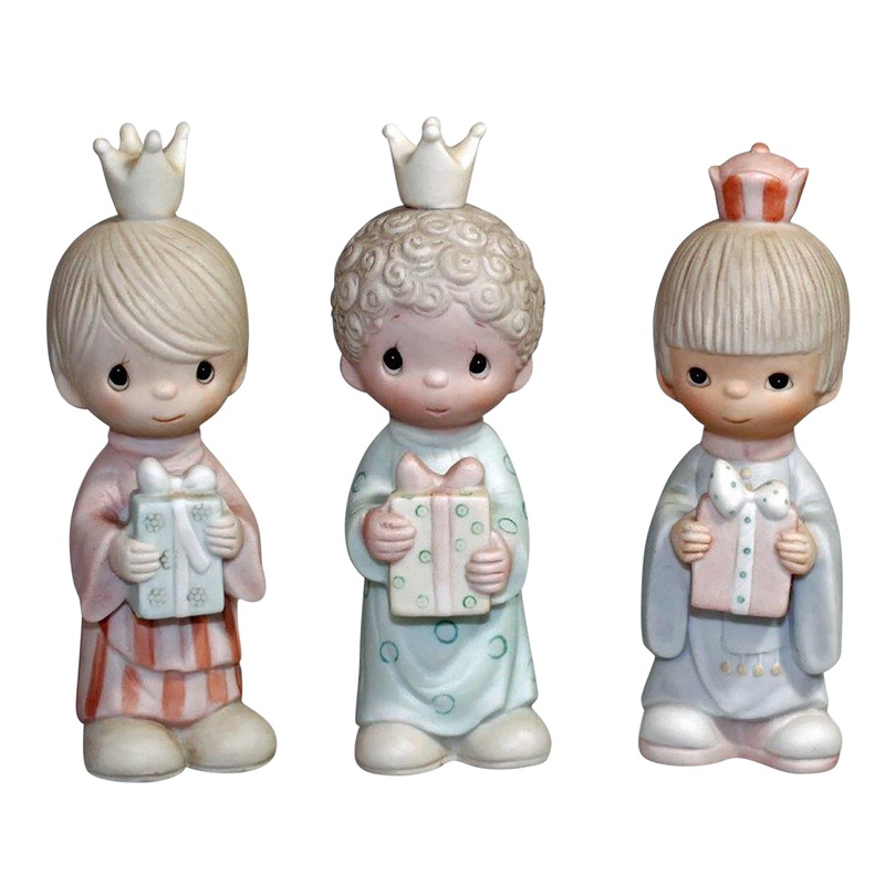 Precious Moments: E5635 Wee Three Kings | Nativity Addition
