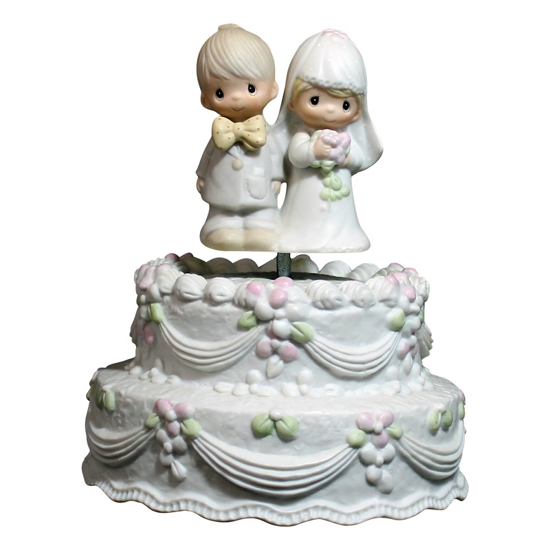 Precious Moments: E7180 Wedding Cake - Music Box
