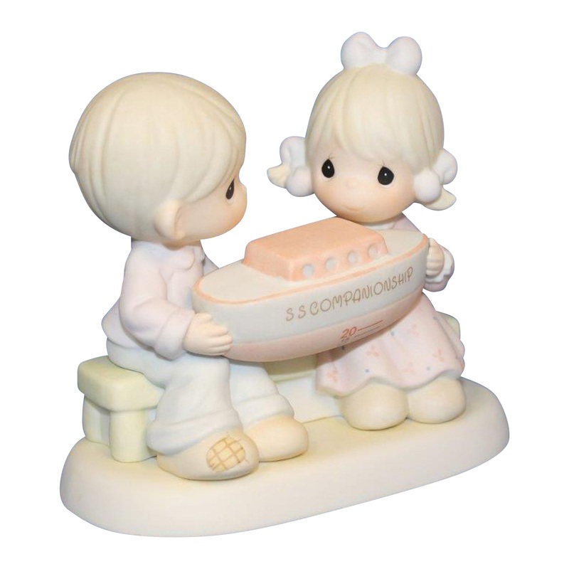Precious Moments: 635286 Companionship Happens in Our Club | 20 Year Member Commemorative Piece