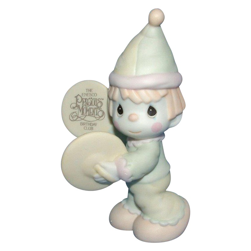 Precious Moments: b0102 A Smile's the Cymbal of Joy | Birthday Club
