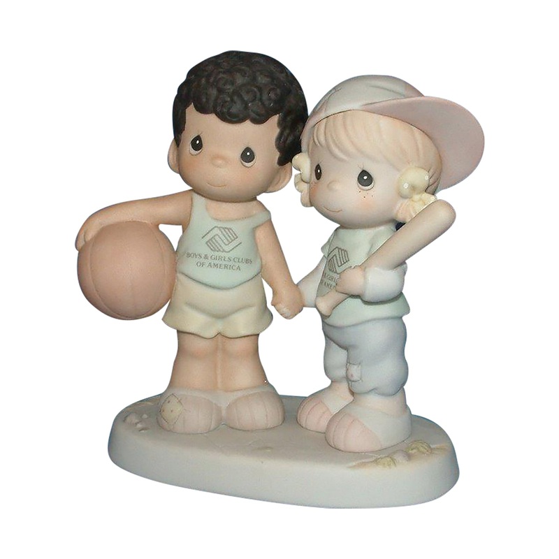 Precious Moments: 521701 Shoot for the Stars and You'll Never Strike Out | Boys and Girls Clubs Commemorative Figurine
