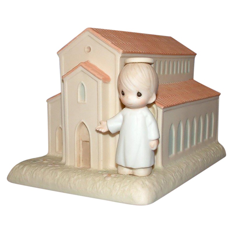 Precious Moments: 523011 There's A Christian Welcome Here