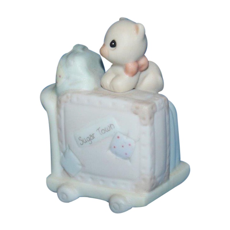 Precious Moments: 150185 Luggage Cart | Sugar Town Addition