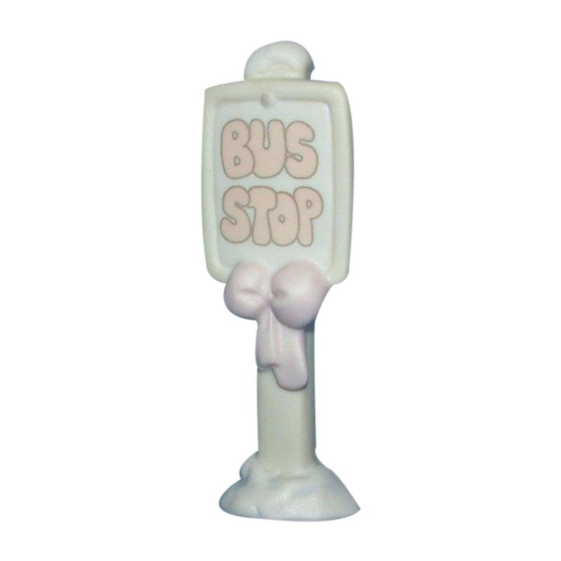 Precious Moments: 150207 Bus Stop Sign | Sugar Town Addition