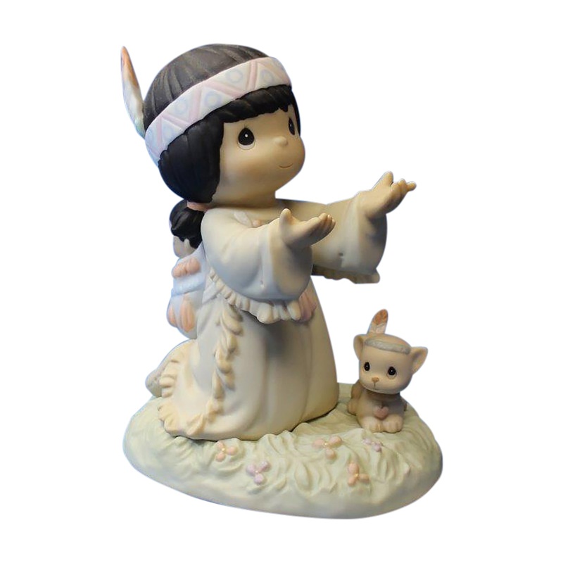 Precious Moments: 354406 A Prayer Warrior's Faith Can Move Mountains