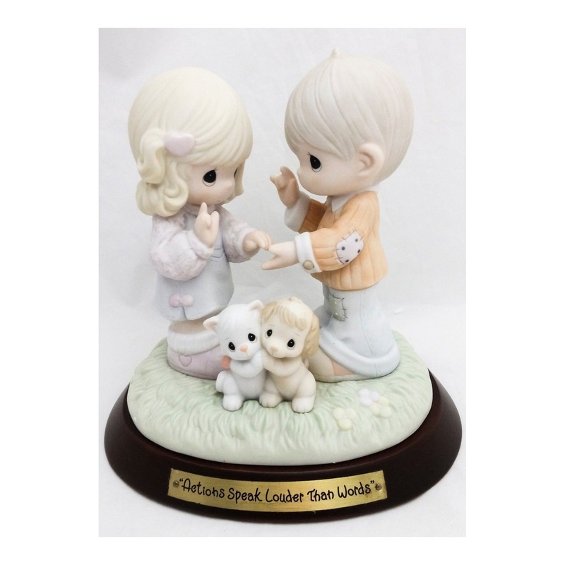 Precious Moments: 4001570 Actions Speak Louder Than Words | Collector's Club Limited Edition