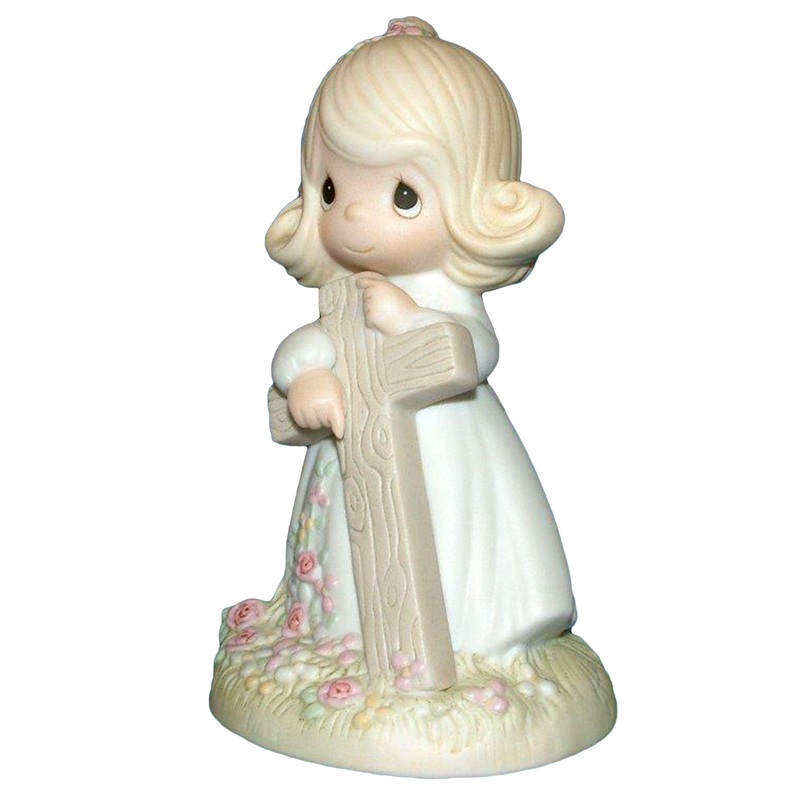 Precious Moments: 103638 I Believe in the Old Rugged Cross | Girl
