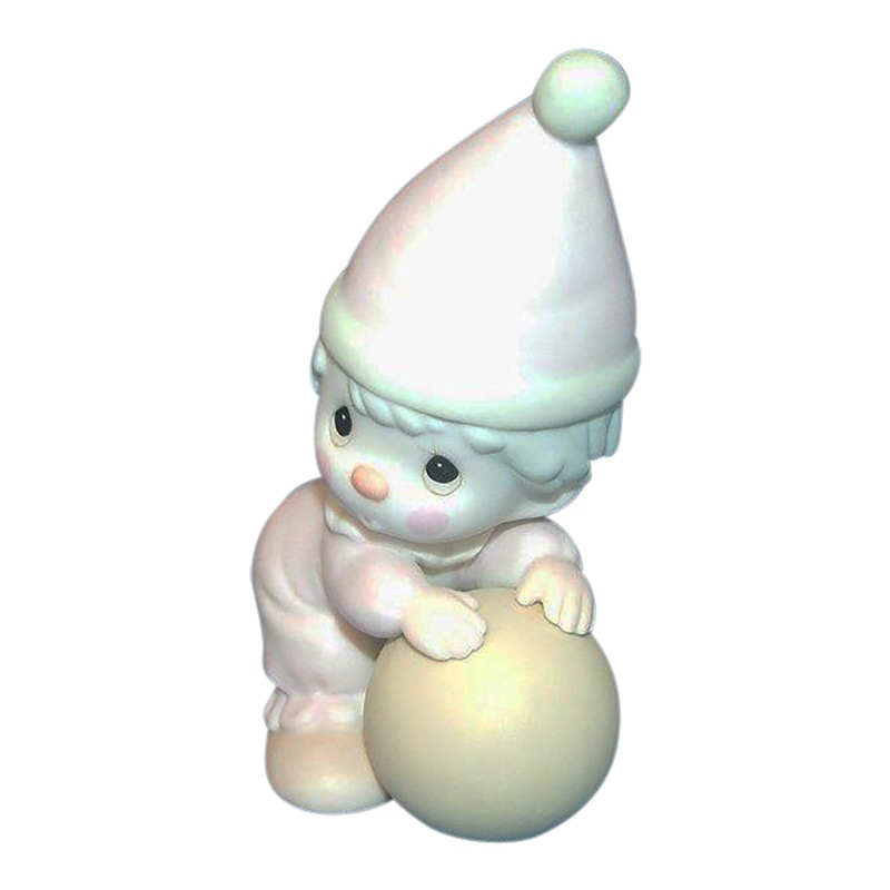 Precious Moments: 12238C Clowns: Leaning on Ball