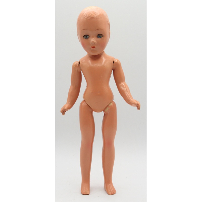 Unbranded 11" Vintage Doll with Molded Hair | Please Read