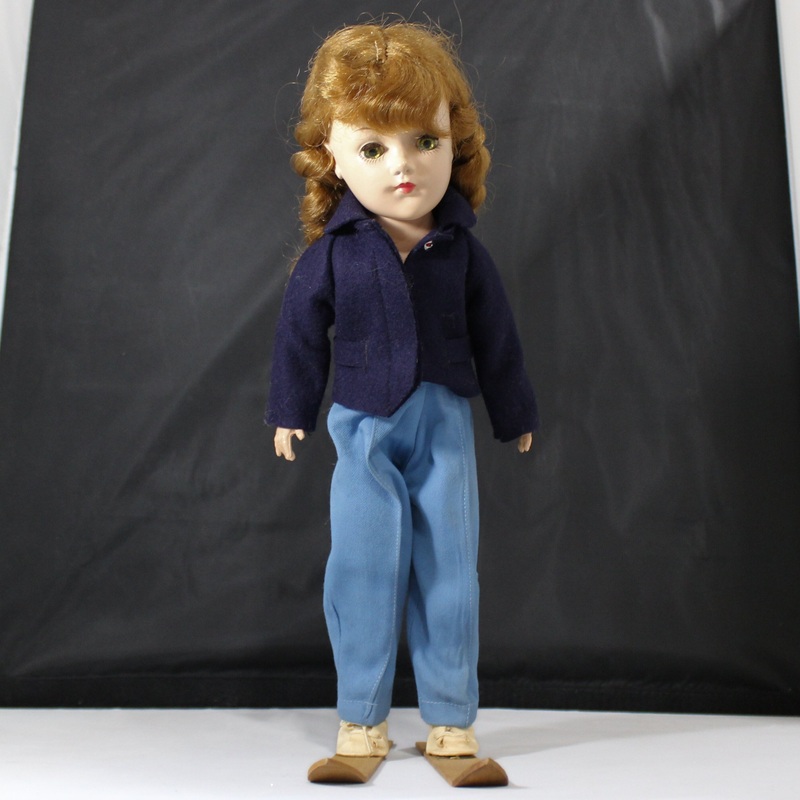Unknown Brand Made In USA Vintage Ski Doll | As is