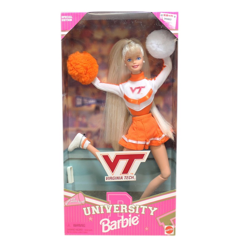 Virgina Tech University Cheerleader Barbie - 19171