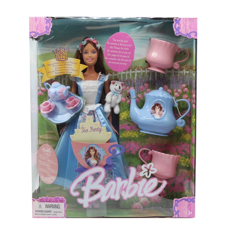 2004 Fairy Tales Princess & the Pauper's Erica Tea Party Barbie (H4802)