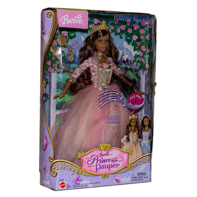 2004 Princess and the Pauper Anneliese Barbie (B5769) - African American