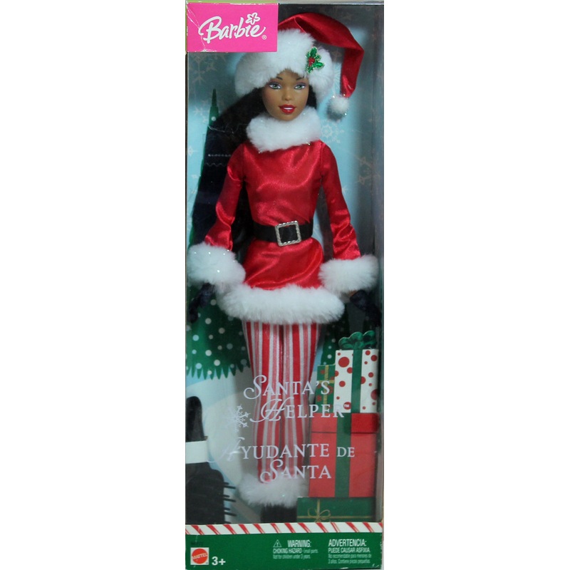 2004 Santa's Helper Barbie (B6272) - African American