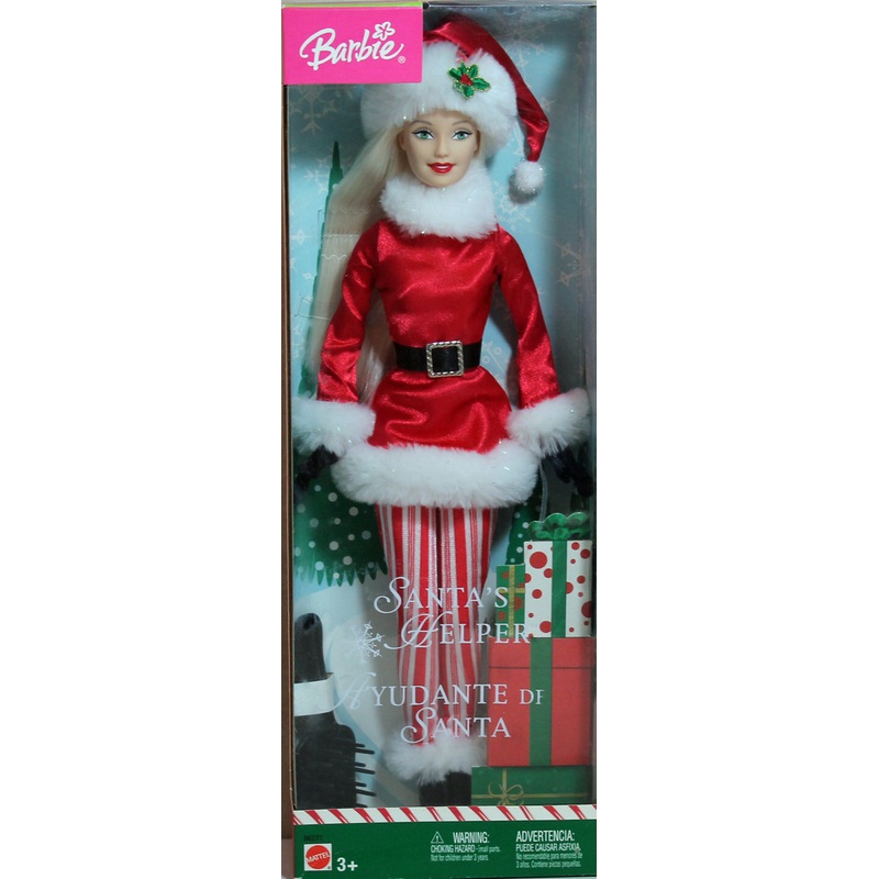 2004 Santa's Helper Blonde Barbie (B6271)