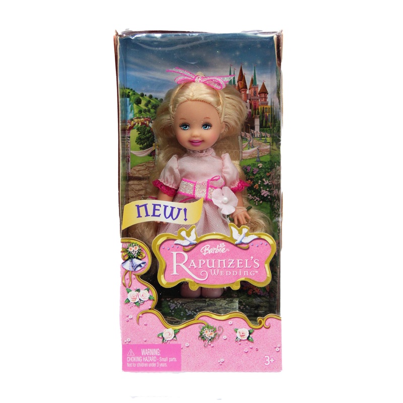 2005 Rapunzel's Wedding Blonde Flower Girl Kelly Barbie (J1019)