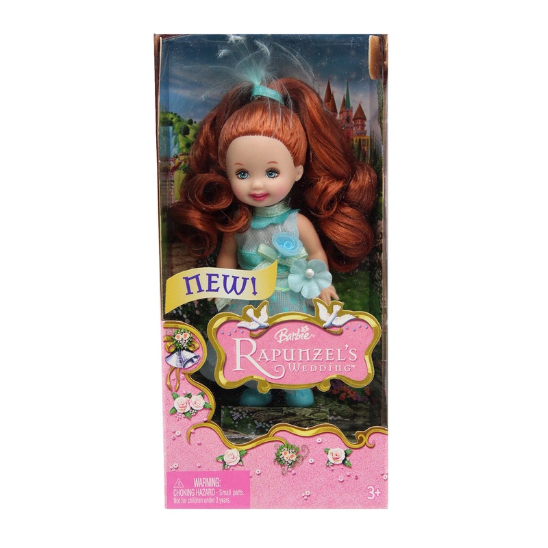 2005 Rapunzel's Wedding Red Hair Flower Girl Kelly Barbie (J1021)