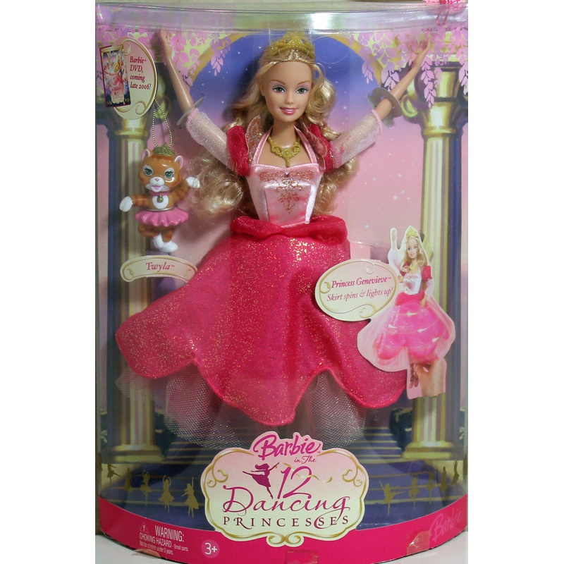 2006 12 Dancing Princesses Barbie (J8887)