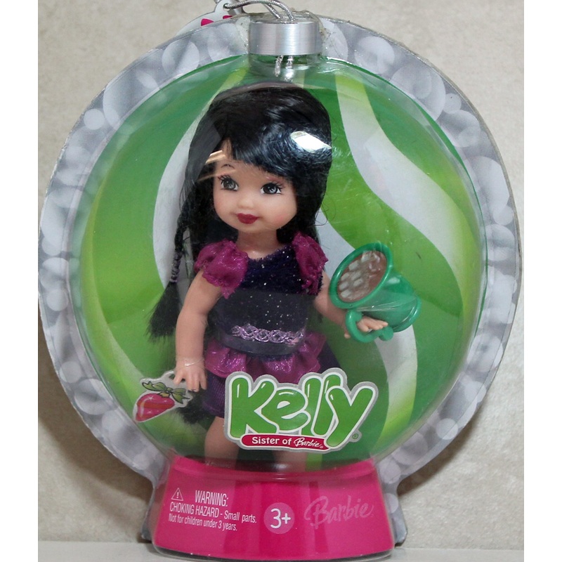 2006 Happy Holiday Ornament Kelly Barbie (44007-K7663) - Purple Dress