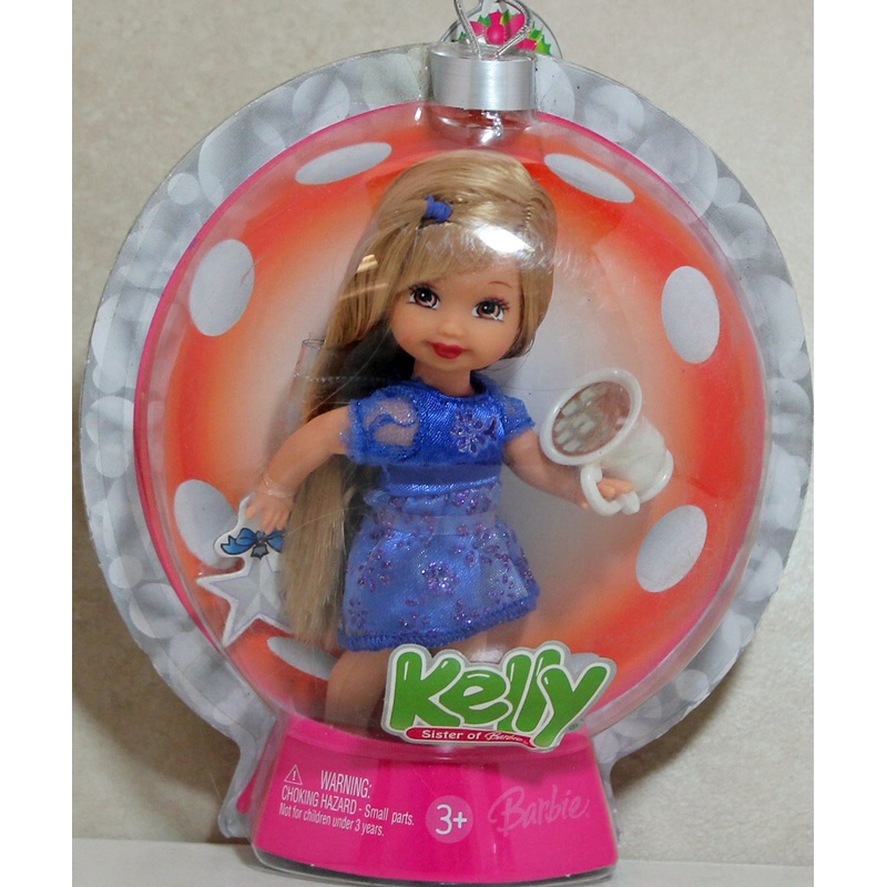 2006 Happy Holiday Ornament Kelly Barbie (K7664) - Blue Dress