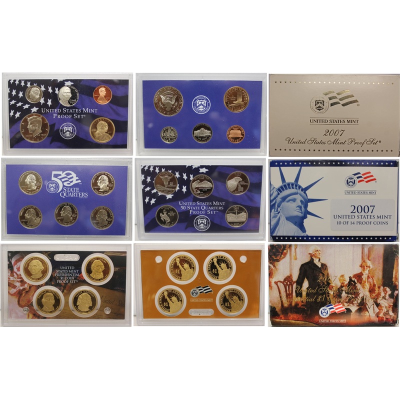 2007 Proof Set CN-Clad (OGP) 14 coins