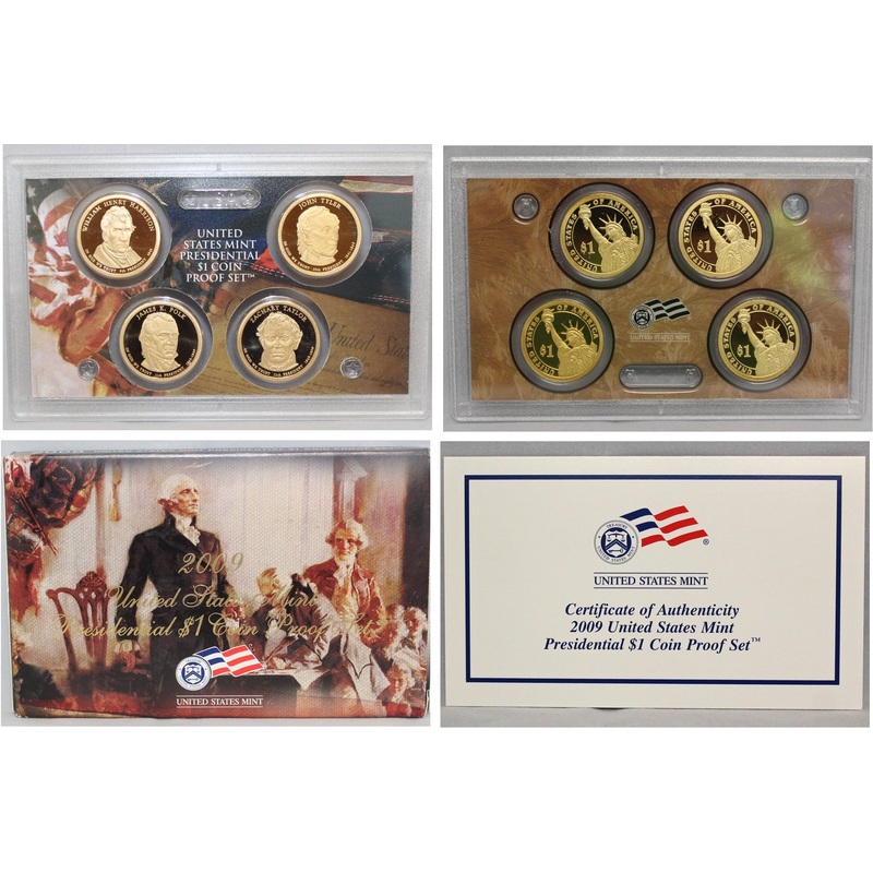 2009 Presidential Dollar Proof Set (OGP) 4 coins
