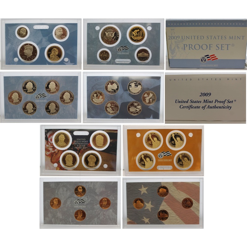 2009 Proof Set CN-Clad (OGP) 18 coins