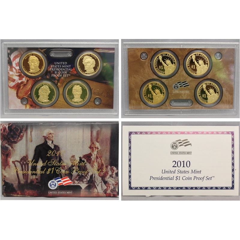 2010 Presidential Dollar Proof Set (OGP) 4 coins