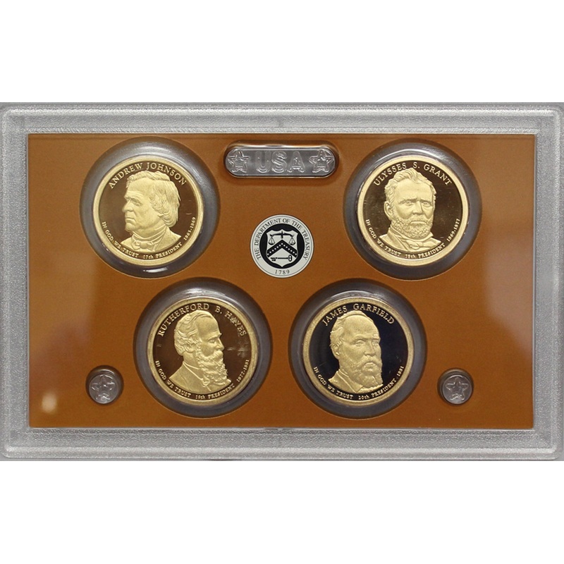 2011 S Presidential Dollar  US Mint Poof set in Lense NO BOX or COA 4 US Coins