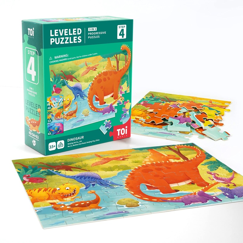 Toi Leveled Puzzles For Kids Aged 3.5 And Up, Toddler Puzzle Preschool Learning Jigsaw Puzzles, Large Pieces Educational Game Fo