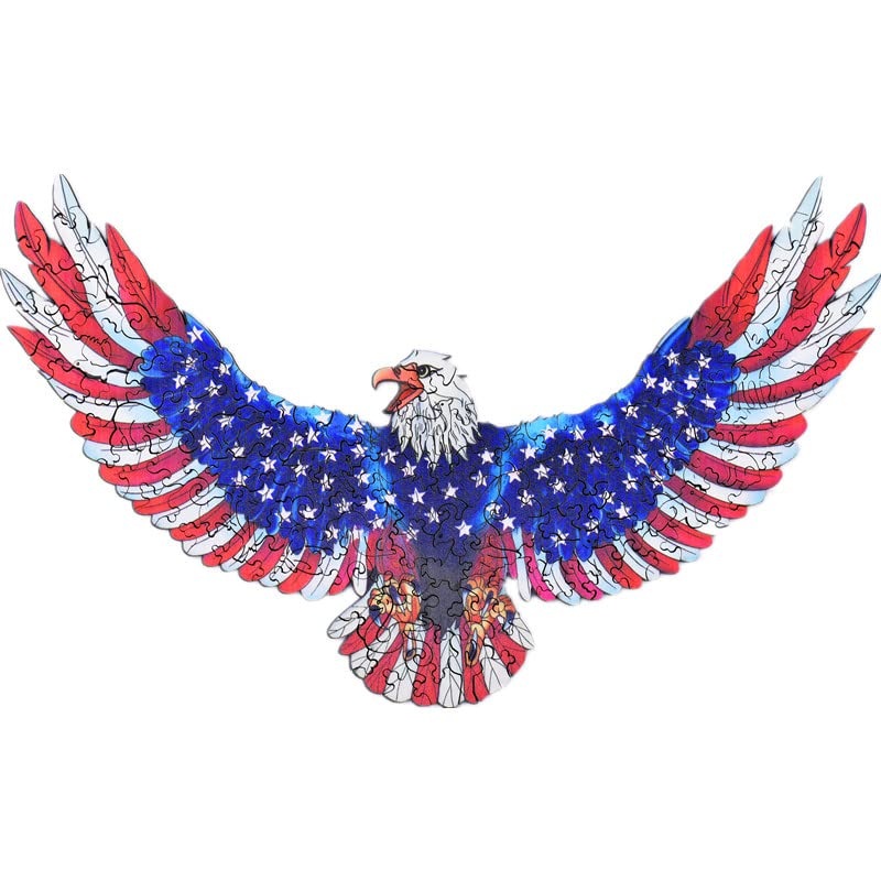 Wentufin - 150 Pieces Wooden Jigsaw Puzzles For Adults Large Size Wood Cut Puzzles Eagle Wooden Jigsaw Puzzles Gift For Christma