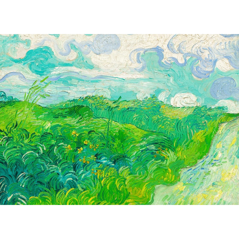 1000 Piece Puzzle For Adults Green Wheat Fields Puzzles For Adults 1000 Piece Artwork By Vincent Van Gogh Jigsaw Puzzles 1000 Pi