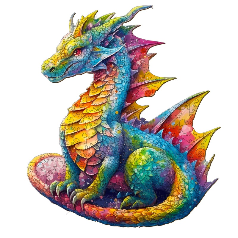 Kaayee Wooden Jigsaw Puzzles-Wooden Puzzle Adult Unique Shape Advanced Dragon Wooden Jigsaw Puzzle For Adult, Family Puzzles 14