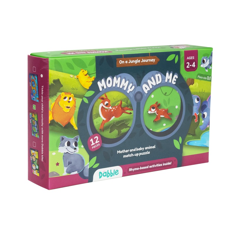 Lovedabble Mommy And Me On A Jungle Journey: Enjoy Two Enchanting Puzzles, Frame The Friendly Fairy Cardboard Learning Puzzles F